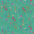 Windham Fabrics Serafina Whistler Studios Bright Garden Chrysocolla, floral printed fabric with a green background and colorful small and large flowers in purple, pink, orange, and blue.