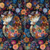 Timeless Treasures Fabrics Calico Cat Calico Cat 24 x 44 Inch Panel Black