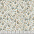 Dear Stella Fabrics 108 Inch Wide Quilt Back Flower Power Cream, floral print fabric with small peach and yellow flowers and green leaves on cream background.