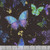 Timeless Treasures Fabrics Evening Glow Flying Butterflies Met Jet