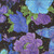 Timeless Treasures Fabrics Evening Glow Floral & Butterflies Metallic Black