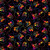 Timeless Treasures Fabrics Day Of The Dead Tossed Multi Skulls Black