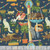 Timeless Treasures Fabrics Feline Fanatic Cat Trees And Perches Navy