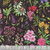Timeless Treasures Fabrics Paradise Island Tropical Florals Black