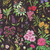Timeless Treasures Fabrics Paradise Island Tropical Florals Black