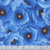 Timeless Treasures Fabrics Poppy Serenade Packed Poppies Blue