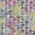 Timeless Treasures Fabrics Tonga Batiks Mermaid Patchwork Star Calypso, a colorful fabric featuring a pattern of star-shaped patches in purple, yellow, green, blue, and pink hues with a watercolor effect.