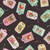 Timeless Treasures Fabrics Ginger Cat Christmas Gingerbread Cat Gift Tags Black