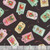 Timeless Treasures Fabrics Ginger Cat Christmas Gingerbread Cat Gift Tags Black
