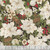 Timeless Treasures Fabrics Merry Christmas Holiday Floral Metallic Magnolia
