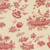Moda Fabrics Fleur De Paris French General Jardinage Floral Scenic Pearl Garance Red Tan, detailed scenic floral pattern on fabric with berries, flowers, and scenic elements in red and tan colors.