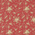 Moda Fabrics Fleur De Paris French General Oiseaux Floral Birds Garance Red Tan, fabric with a floral and bird pattern on a red background.