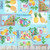 Benartex Fabrics Tropical Splash Blue Tropical Stamps