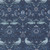 Moda Fabrics William Morris Muse Barbara Brackman Damask Birds Twilight Blue