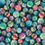 Studio E Fabrics Meow Mix Timna Tarr Big Dots Dark Teal