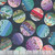 Studio E Fabrics Meow Mix Timna Tarr Big Dots Dark Teal