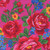 Elizabeths Studio Fabrics Kokum Scarf Babushka Ukrainian Embroidered Rose Hot Pink