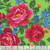 Elizabeths Studio Fabrics Kokum Scarf Babushka Ukrainian Embroidered Rose Lime