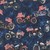 Quilting Treasures Fabrics Stars, Stripes, and Steel Dan Morris Blue Motorcycles and American Flags