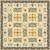 Quilting Treasures Fabrics Buzz, Buzz, Buzz Dan Morris Sweet Maze Quilt Kit, a colorful quilt with bee and honeycomb pattern, featuring bees, hexagon shapes, and floral accents in shades of yellow, blue, and white.