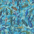 Quilting Treasures Fabrics Savage Kingdom Dan Morris Aqua Blue Ocean Dinosaurs, vibrant fabric featuring various colorful dinosaur illustrations swimming in an ocean background.