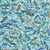 Quilting Treasures Fabrics Savage Kingdom Dan Morris Aqua Blue Ocean Dinosaurs
