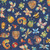 Quilting Treasures Fabrics QT Cuties Dan Morris Creative Navy Blue Bugs