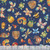 Quilting Treasures Fabrics QT Cuties Dan Morris Creative Navy Blue Bugs