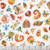 Quilting Treasures Fabrics QT Cuties Dan Morris Creative White Bugs, colorful baby bugs and insects printed fabric with a white background.