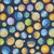 Quilting Treasures Fabrics QT Cuties Dan Morris Creative Midnight Blue Planets, fabric with colorful planets and space-themed design over dark blue background.