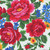 Elizabeths Studio Fabrics Kokum Scarf Babushka Ukrainian Embroidered Rose White