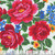 Elizabeths Studio Fabrics Kokum Scarf Babushka Ukrainian Embroidered Rose White