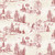 Wilmington Prints The Jolly North Anne Tavoletti Scenic Toile CreamRed