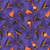Wilmington Prints Spooky Tails Nancy Mink Witches Hats Purple