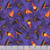 Wilmington Prints Spooky Tails Nancy Mink Witches Hats Purple
