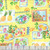 Benartex Fabrics Tropical Splash Yellow Tropical Stamps