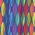 Benartex Fabrics Kaleidoscope Metamorphosis 108 Inch Wide Quilt Back Dark Blue, colorful abstract leaf pattern in red, green, blue, yellow, purple, and orange on dark blue background.