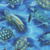 Benartex Fabrics Sea Turtle Haven 108 Inch Wide Quilt Backing Tropical Ocean Sea Turtles Swimming Blue