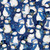 Wilmington Prints Let it Snow-Man! Danielle Leone Packed Snowmen Dark Blue
