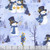 Wilmington Prints Let it Snow-Man! Danielle Leone Scenic Snowmen Light Blue