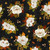 Wilmington Prints Oh My Gourd! Danielle Leone Tossed Magnolias Black