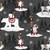 Wilmington Prints Snowy Gnomies Jennifer Pugh Scenic Gnomes Black