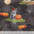 Wilmington Prints Spooky Tails Nancy Mink Scenic Cats Black