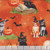 Wilmington Prints Spooky Tails Nancy Mink Scenic Cats Orange
