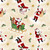 Wilmington Prints The Jolly North Anne Tavoletti Tossed Santas Cream