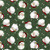 Wilmington Prints The Jolly North Anne Tavoletti Santa Head Toss Green