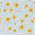 Wilmington Prints Bees & Blooms Danhui Nai Blue Yellow Daisies
