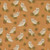 Benartex Fabrics A Walk In The Forest Cheryl Haynes Forest Owl Golden, fabric with a pattern of cute forest owls, pine branches, and red berries on a warm golden background.