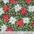 Benartex Fabrics Heartland Holiday  Nicole DeCamp Holiday Poinsettia Green
