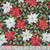Benartex Fabrics Heartland Holiday  Nicole DeCamp Holiday Poinsettia Black